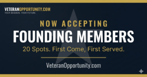 VeteranOpportunity.com now accepting Founding Members.